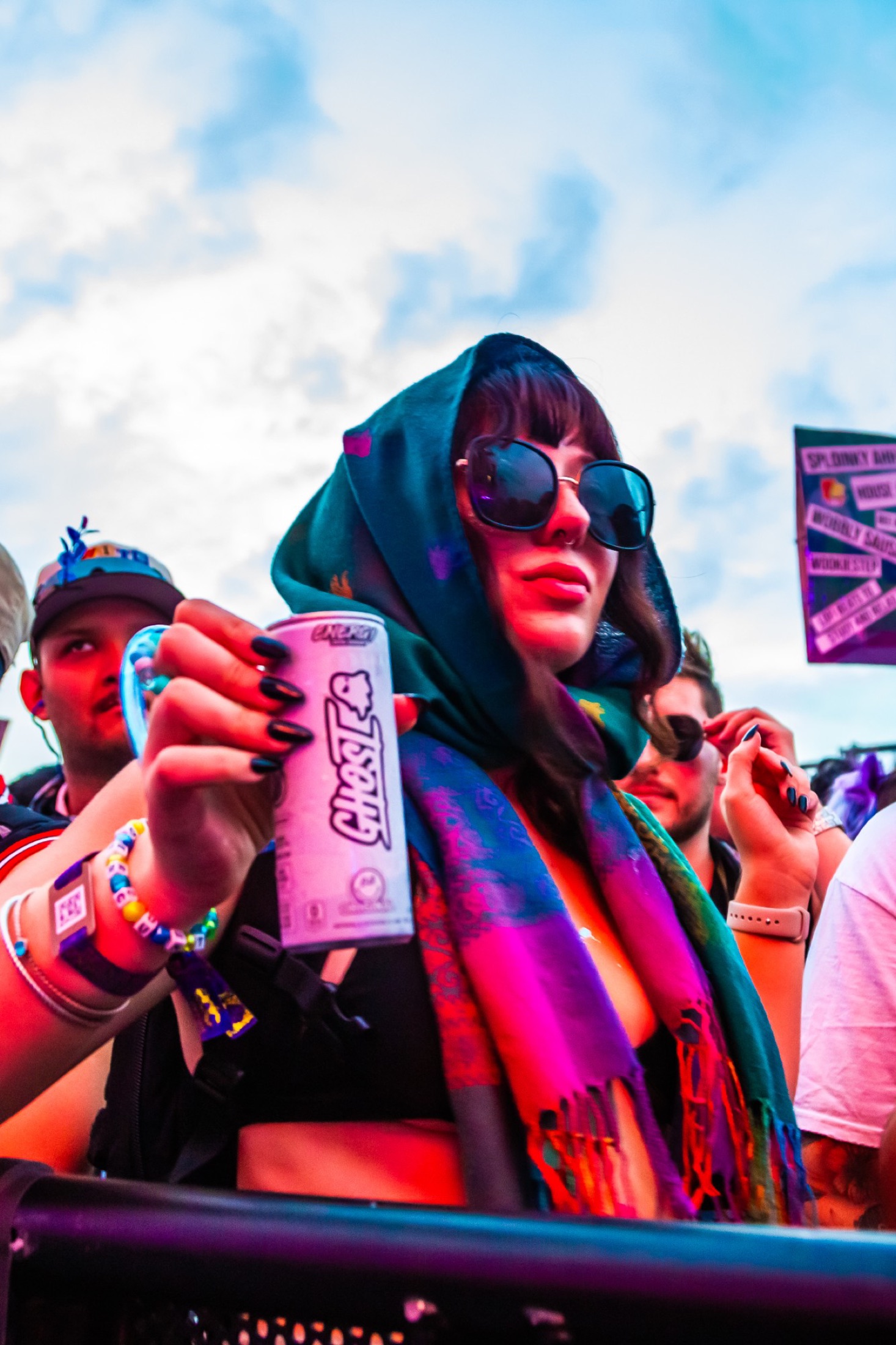 GHOST in hand at the main-stage rail